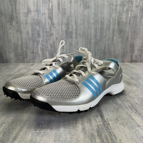 Adidas Adiwear Traxion Lite Golf Ladies Open Heel Shoes Women's Size 6 - Picture 2 of 12